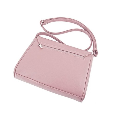 Female bag, artificial leather, pink 26x7x21 cm-1