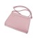 Female bag, artificial leather, pink 26x7x21 cm