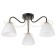 Aliseo chandelier 3x60W E27 Black-Zoloto 54x54x24 cm Bayerlux