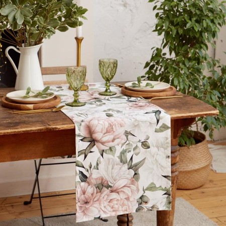 The path to the Ethens table is 40x145 +/- 5 cm, 100% cotton, sarzha 190 g/m2-2