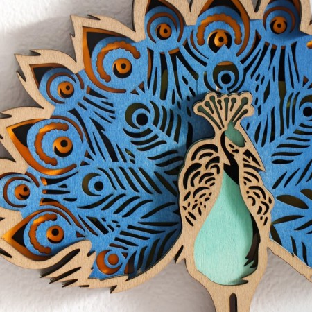 Panel interior tree "Pavlin" 22.7x17.4 cm-2