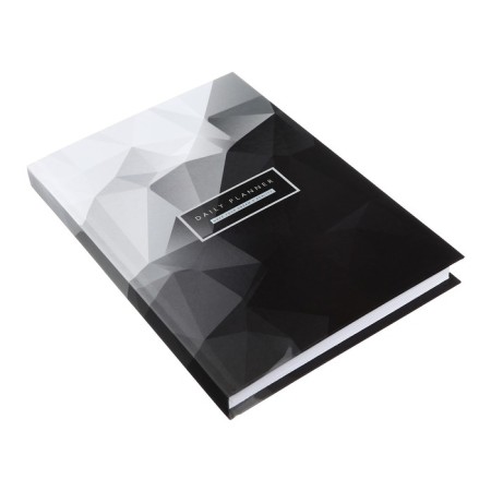 Diary is semi -dated on a stitch, A5 160 sheets, cardboard 7BC, glossy lamination, black metal-1