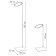 Polini Kids canor holder Floor, white