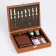 Set 6 in 1: Flaw 8 OZ, glass, funnel, cubes 5 pcs, cards, chess, 18 x 24 cm, mix