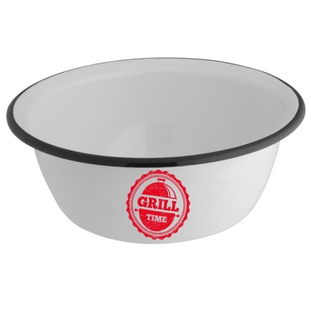 Миска эмалированная с рисунком Axentia BBQ, d=20 см, 1.5 л-2