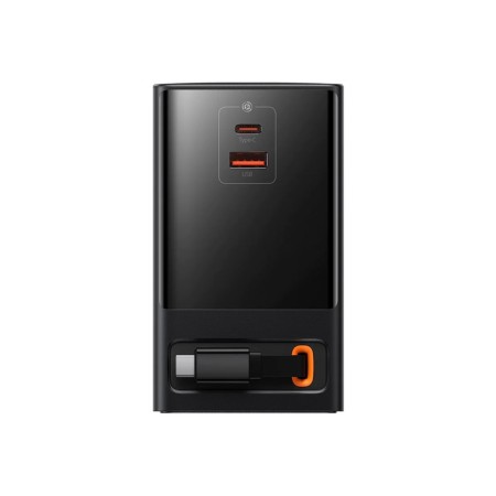 Baseus PowerCombo, GAC+2u+2C 65W+Type-C-Type-C, PD, 65W, 1.5 m, black, black-5