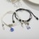 Bracelets "Demetrons" Planet and missile with bead, color, 7 cm