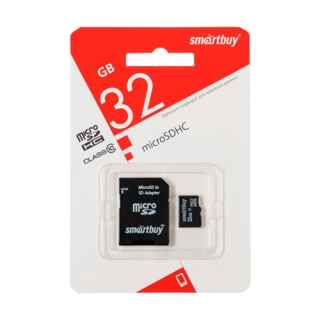 Memory Map Smartbuy Microsd, 32 GB, SDHC, class 10, with adapter SD-1