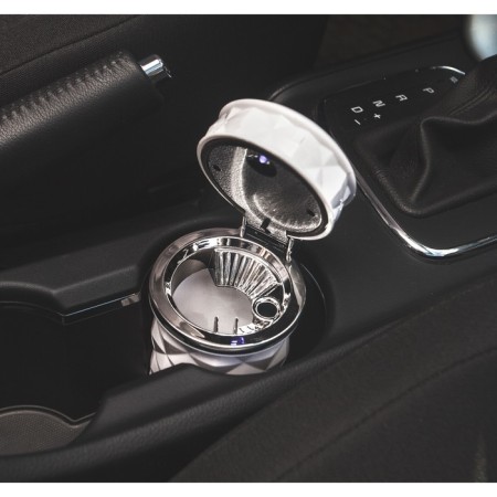 Ash for cars with backlight, white-2