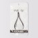 Manicure nippers for cuticle, 9.5 cm, blade length - 10 mm, on the blist, silver color