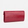 Women's wallet on the button, red color