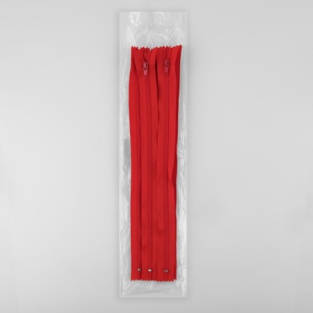 Lightning "Spiral", No. 3, non -proceeding, castle machine, 30 cm, red color-2