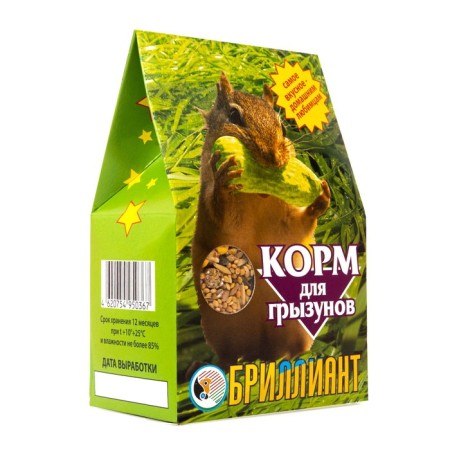 Diamond food for rodents, with fruits, 350 g