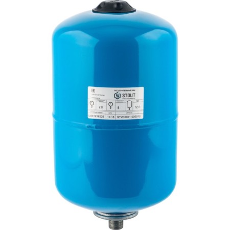 STOUT accumulator, for a water supply system, vertical, 12 liters