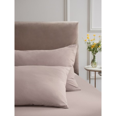 Coffee elastic sheet, size 140x200x20 cm, beige color-9