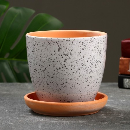 Flower pot "cone" gray 1l-3