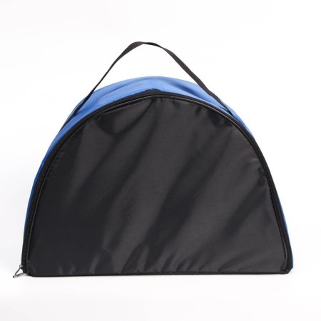 Bag - animal transport, semicircular, nylon, 42 x 22 x 29 cm, cornflower-2