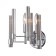 Bra Indigo, 11040/2W Chrome. 2x60W, E14, 395x263x240 mm, transparent color