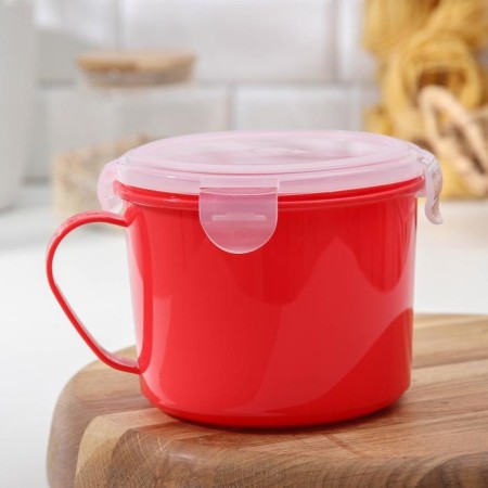 Container - a mug for the refrigerator and microwave TAKE & GO, 850 ml, color mix