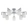 Lamp on the ESCADA rod, 1142/7p Silver. 7x60W, e27, 700x700x270 mm, silver color