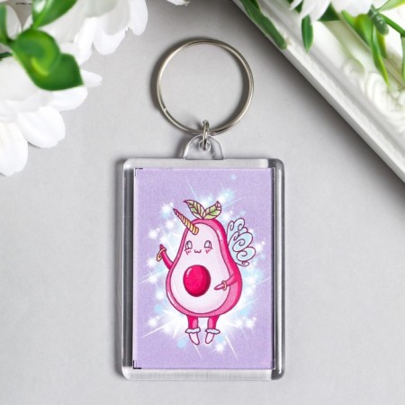Acryl keychain "Avokadik Fairy" 3.5x5 cm