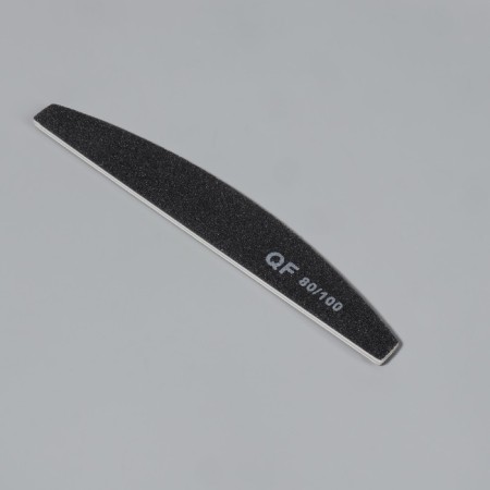 File - emery, abrasiveness 80/100, 18 cm, black color-1