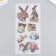 Stickers for creativity Paper "cats and rabbits" set of 3 sheets 10x20 cm