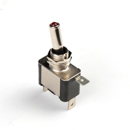 Toggle switch, without lid with LED backlighting, mix-4