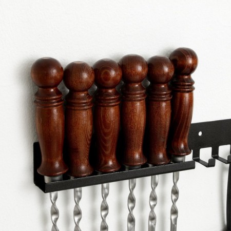 Set for barbecue "Mangalych" Shampur 50 cm - 6 pcs, dough, suspension-2