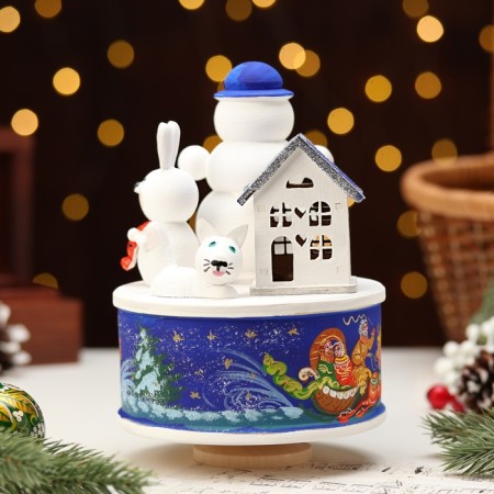 Musical souvenir "New Year's three", blue-2