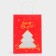 Gift package with the window "Christmas tree" 19 x 26 x 13 cm, red
