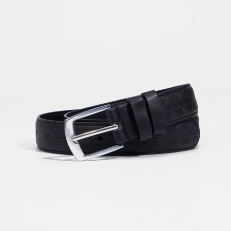 Building belt, width 3 cm, screw, metal buckle, black color