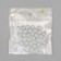 Beads for creativity plastic "Shard-zag" white-silver set 20 g 1x1x1 cm