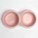 Double bowl "Moore-huma" 22.5 cm x 13 cm x 6 cm, 0.2 l, pink