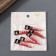 Decor for the work of acrylic mirror "bloodied saw" 5.1x1.3x0.3 cm