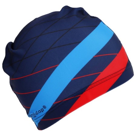 Hat of swimming adult onlytop "stripes", fabric, girth 54-60 cm-7