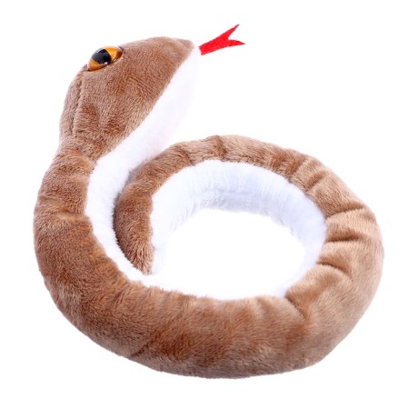 Soft toy "Snake", brown color, 40 cm-3