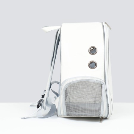 Backpack for carrying "cat", transparent, 32 x 21 x 35 cm, white-2
