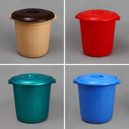 Food tank, 20 l, with a lid, color mix-6