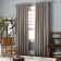 Set of curtains "Ibiza", size 140 x 270 cm - 2 pcs, picking - 2 pcs, beige color - brown