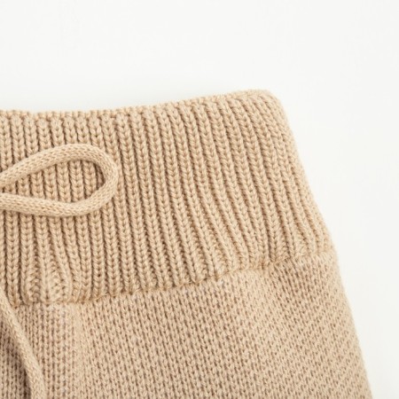 Knitted crumb set I “hare” height 74-80 cm, beige color-7