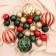 Set of balls plastic 38 pcs "New Year's masquerade" mix