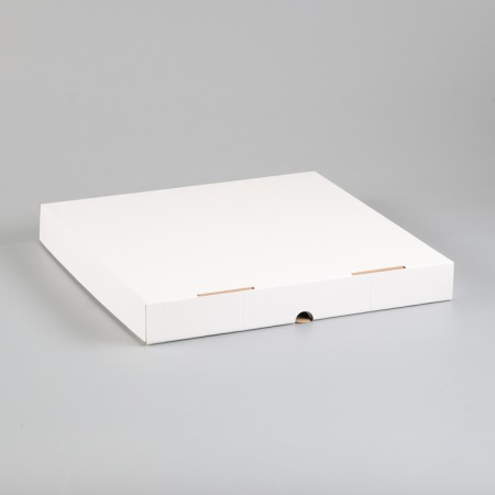 Pizza box, white, 30 x 30 x 4 cm