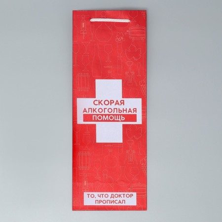 Gift package for a bottle, packaging, Alcopomesh, 36 x 13 x 10 cm-7