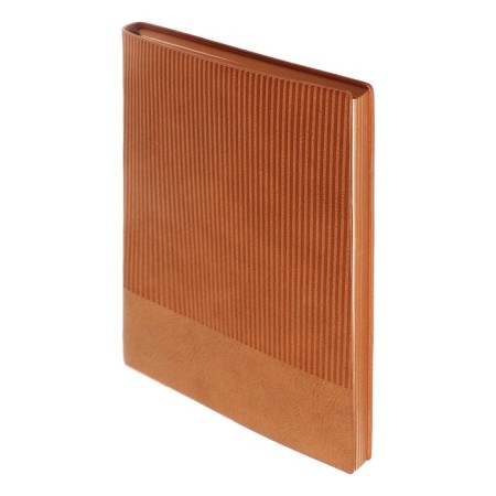 Diary of a low -up A5, 80 sheets, a line, the cover of the leatherette lights, brown-1