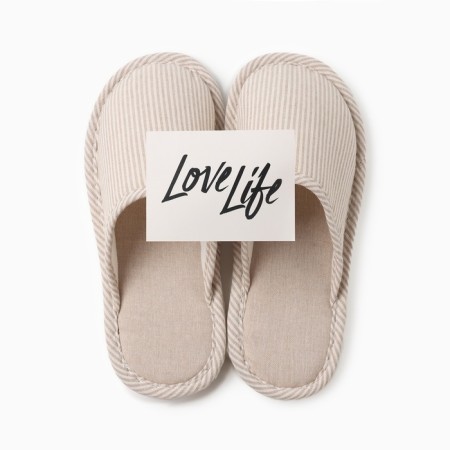 Women's slippers, size 36-37, beige color-7