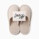 Women's slippers, size 36-37, beige color