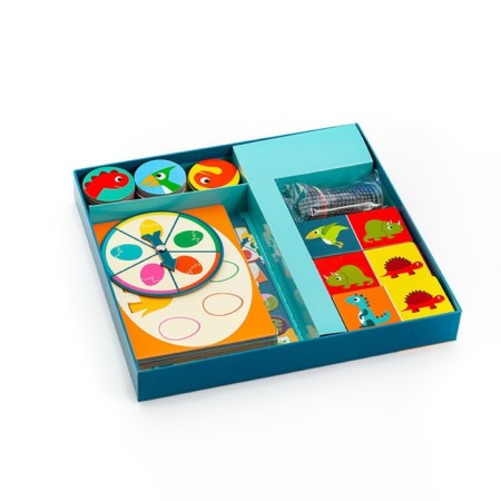 Lotto, dominoes and memories 3 in 1 djeco "Memo dinosaurs"-2