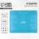 Silicone rug for baking "Pizza dough", 50 x 40 cm, blue color