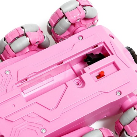Radio controlled machine "Stuff", with a battery, smoke, pink color-8